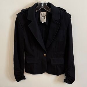 Tibi Women's Elegant Black Cotton Blazer size 4